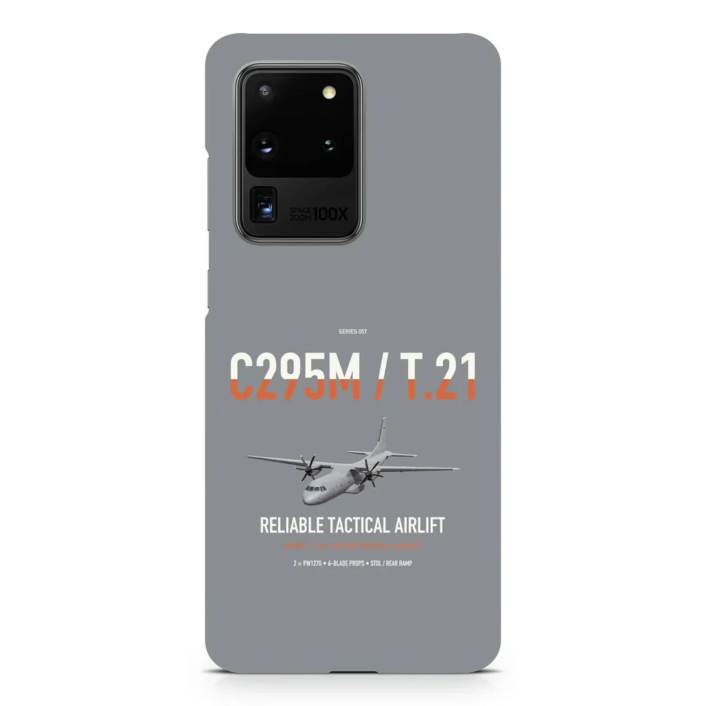Airbus C295M T.21 design on samsung case - gray