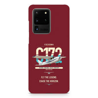 Thumbnail for Cessna 172 Skyhawk design on samsung case - dark red
