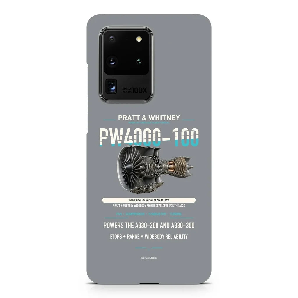 PW4000-100 design on samsung case - gray