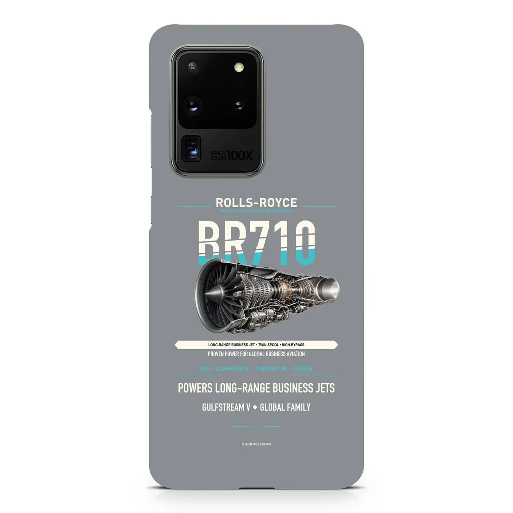 BR710 design on samsung case - gray