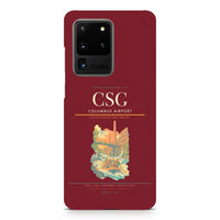 Thumbnail for Columbus Airport CSG design on samsung case - dark red