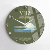 Thumbnail for Halifax Stanfield International Airport YHZ Wall-Clock No-Frame - Green Army