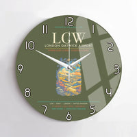 Thumbnail for London Gatwick Airport LGW Wall-Clock No-Frame - Green Army