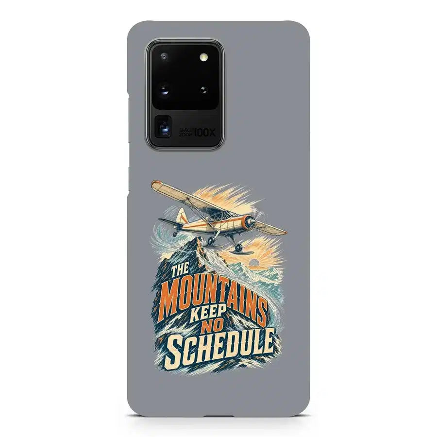 The Mountains Keep No Schedule design on samsung case - gray
