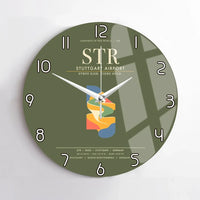 Thumbnail for Stuttgart Airport STR Wall-Clock No-Frame - Green Army