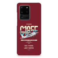 Thumbnail for Cessna A185F Skywagon design on samsung case - dark red