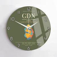 Thumbnail for Gdansk Lech Waesa Airport GDN Wall-Clock No-Frame - Green Army