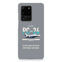 Thumbnail for Pilatus PC-24 design on samsung case - gray