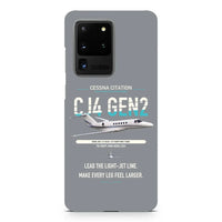 Thumbnail for Cessna Citation CJ4 Gen2 design on samsung case - gray
