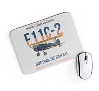 Thumbnail for F11C-2 Goshawk Dive from the High Hat design on light gray rectangle mouse pad