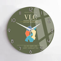 Thumbnail for Valencia Airport VLC Wall-Clock No-Frame - Green Army