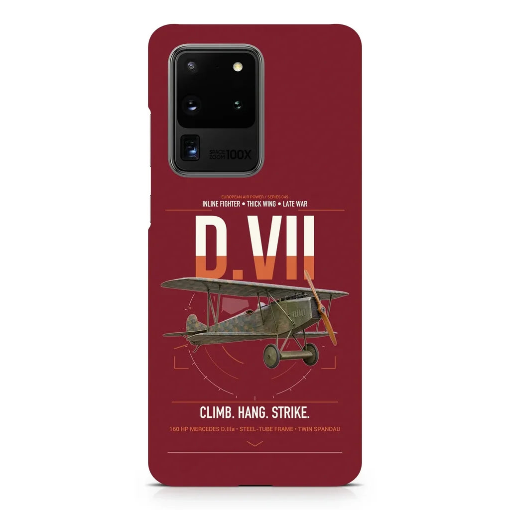 Fokker D.VII design on samsung case - dark red