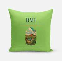 Thumbnail for Central Illinois Regional Airport (BMI) design on light green pillow