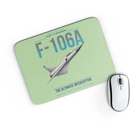 Thumbnail for F-106A Delta Dart design on light green rectangle mouse pad