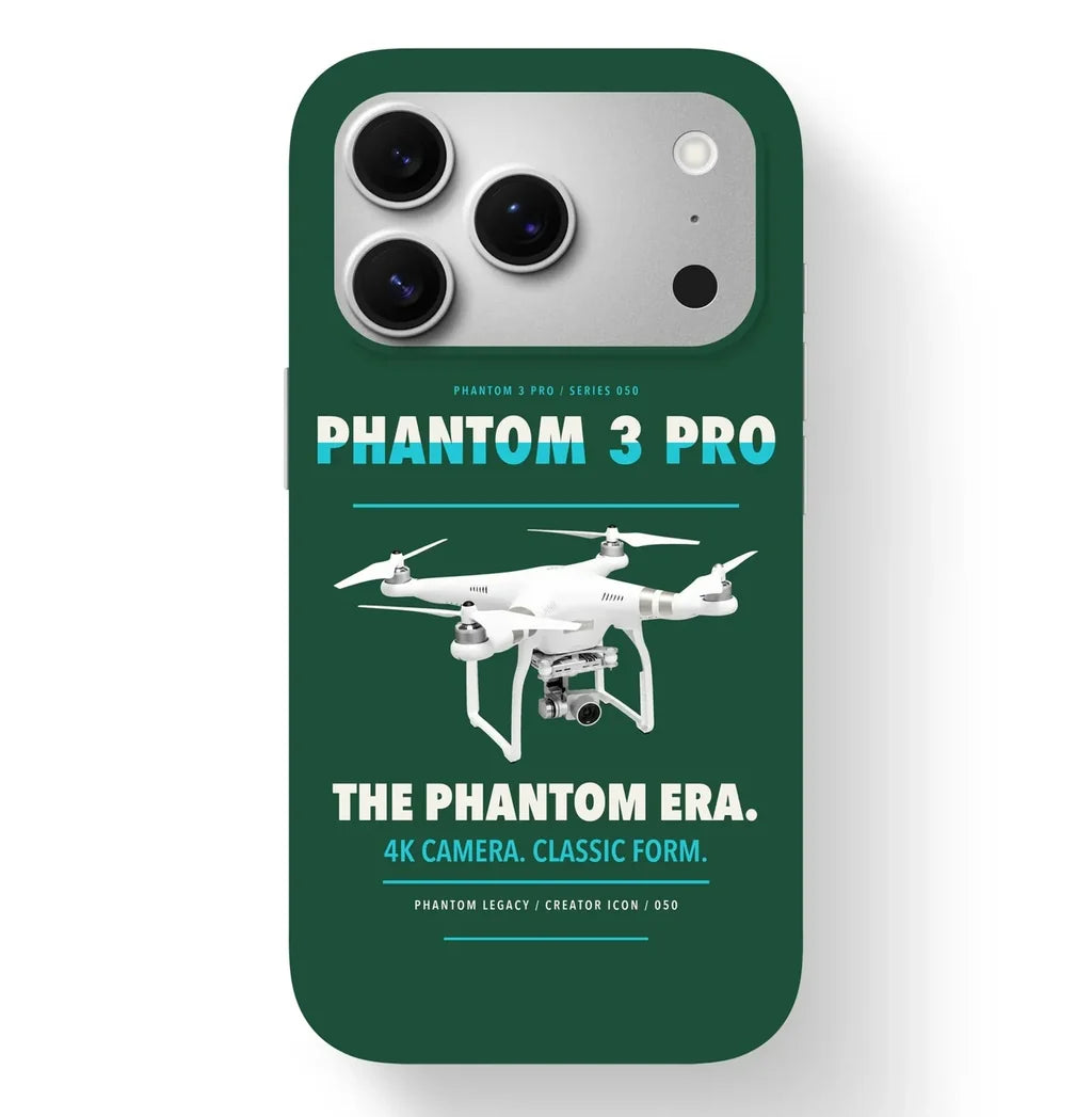 DJI Phantom 3 Professional Case design on dark green iphone case