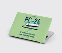 Thumbnail for Pilatus PC-24 design on light green MacBook case