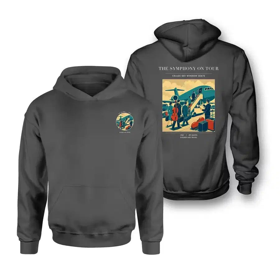 VINTAGE G4421 - The Symphony On Tour - Double-Side Hoodie design on darkgray double side