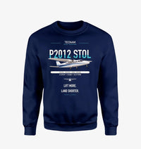 Thumbnail for Tecnam P2012 STOL design on navy blue sweatshirt
