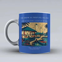 Thumbnail for VINTAGE G4309 - The Midway Refuel Island - Ceramic Mug design on blue