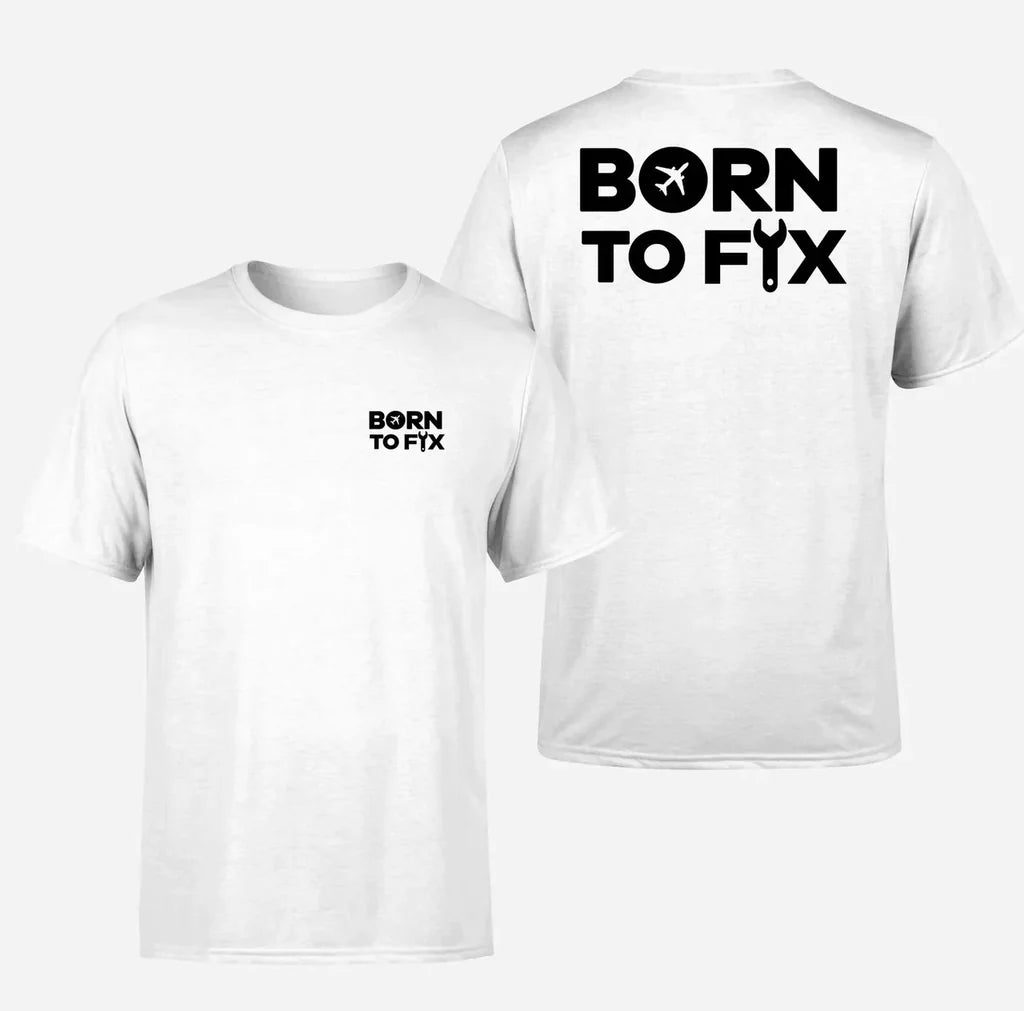 Customisable Born To Fix Airplanes T-Shirt - view 4