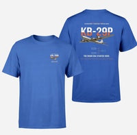 Thumbnail for KB-29P SUPERFORTRESS design on blue double-side t-shirt, double-side print