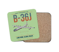 Thumbnail for B-36J Peacemaker design on light green 1 piece coaster