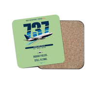 Thumbnail for Boeing 737-200 design on light green 1 piece coaster