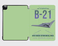 Thumbnail for B-21 Raider design on light green ipad tablet case