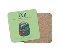 Thumbnail for Bagdogra International Airport (IXB) design on light green 1 piece coaster