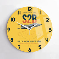 Thumbnail for Blackburn Buccaneer S2B design on yellow no frame wall clock