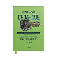 Thumbnail for CF34-10E design on light green notebook