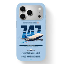 Thumbnail for Boeing 747-400 Dreamlifter design on light blue magsafe iphone case