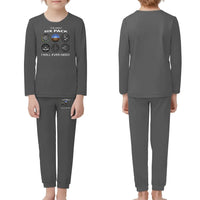 Thumbnail for The Only Six Pack I Will Ever Need children pajamas - Gray