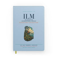 Thumbnail for Wilmington International Airport (ILM) design on light blue notebook