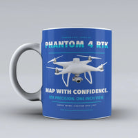 Thumbnail for Phantom 4 RTK Mug design on blue dji