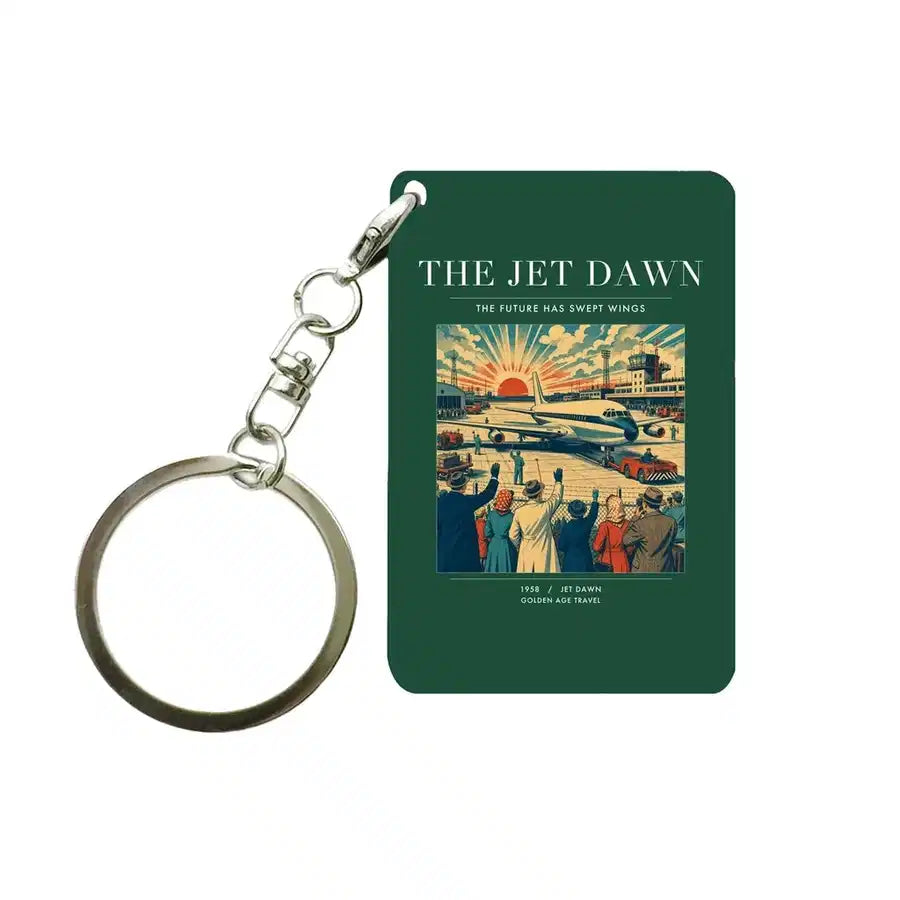 VINTAGE G4113 - The Jet Dawn - Designed Key Chain design on darkgreen