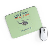 Thumbnail for Bell 205A-1++ design on light green rectangle mouse pad