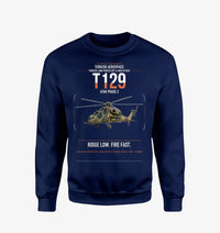 Thumbnail for Turkish Aerospace T129 ATAK Phase 2 design on navy blue sweatshirt