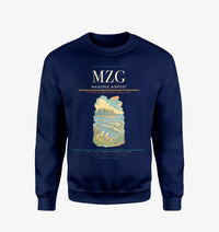 Thumbnail for Magong Airport (MZG) design on navy blue sweatshirt