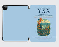 Thumbnail for Abbotsford International Airport (YXX) design on light blue ipad tablet case