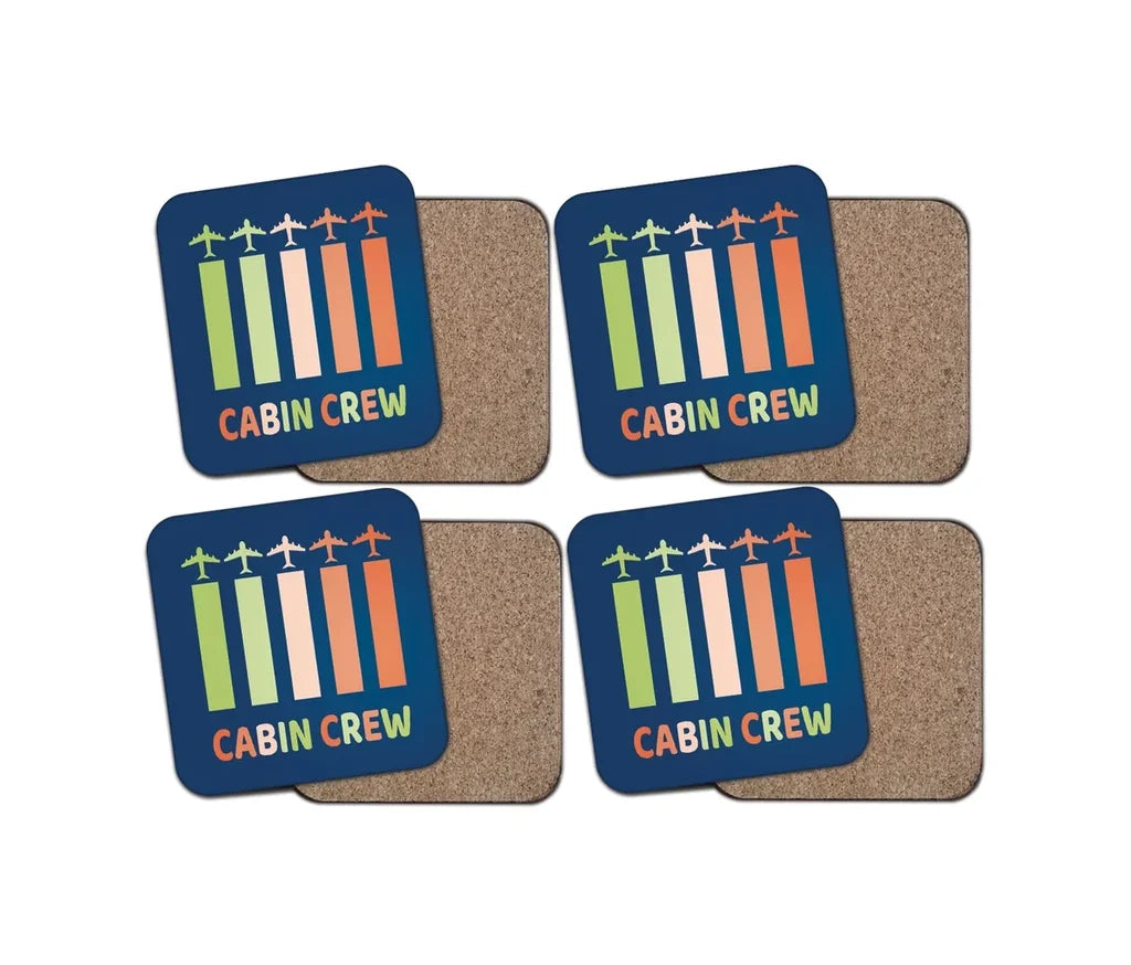 Colourful Cabin Crew Coaster - view 4