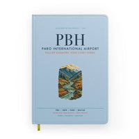 Thumbnail for Paro International Airport (PBH) design on light blue notebook