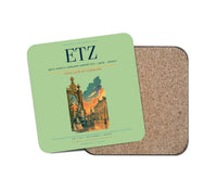 Thumbnail for Metz–Nancy–Lorraine Airport (ETZ) design on light green 1 piece coaster