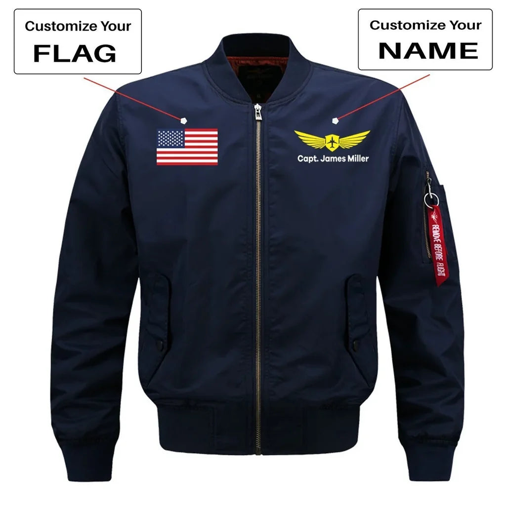 Customisable Flag & Name with Badge Jacket - view 4