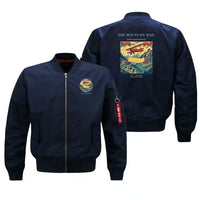 Thumbnail for VINTAGE G4038 - The Mountain Mail - Bomber Jacket design on blue