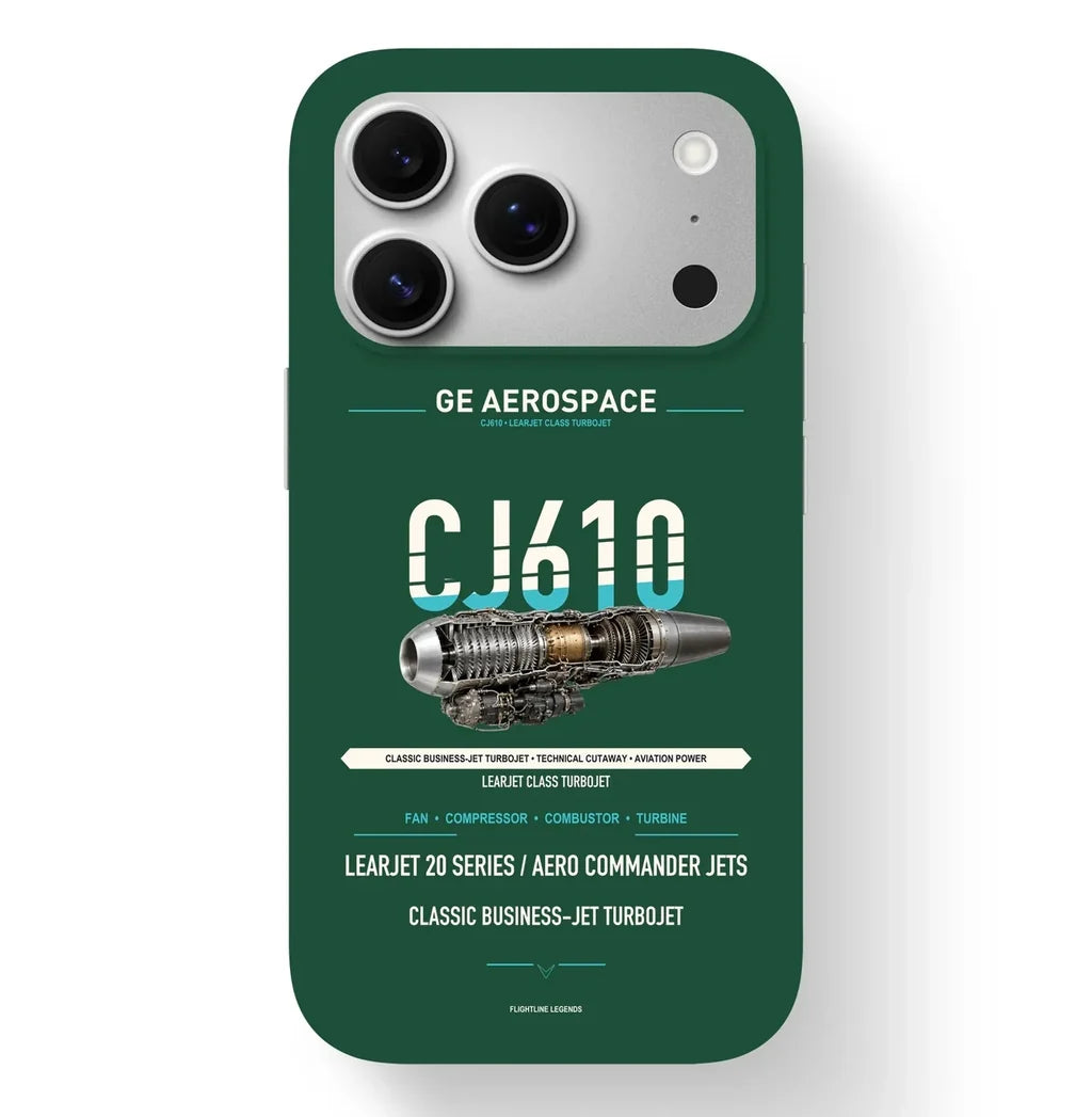 CJ610 Case design on dark green iphone case