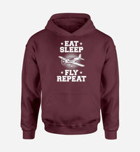 Thumbnail for Eat Sleep Fly Repeat - Dark Red
