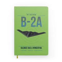 Thumbnail for B-2A Spirit design on light green notebook