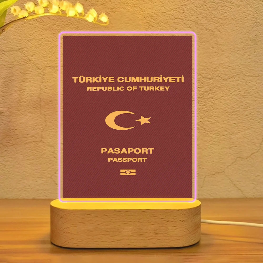 Turkey Passport Lamp - view 4