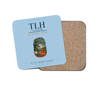 Thumbnail for Tallahassee International Airport (TLH) design on light blue 1 piece coaster